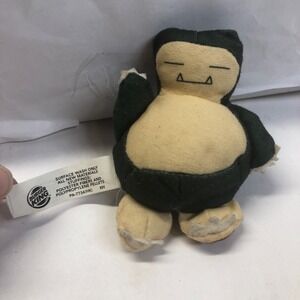 Nintendo Pokemon SNORLAX 3" Plush STUFFED‎ ANIMAL Toy Burger King 2000